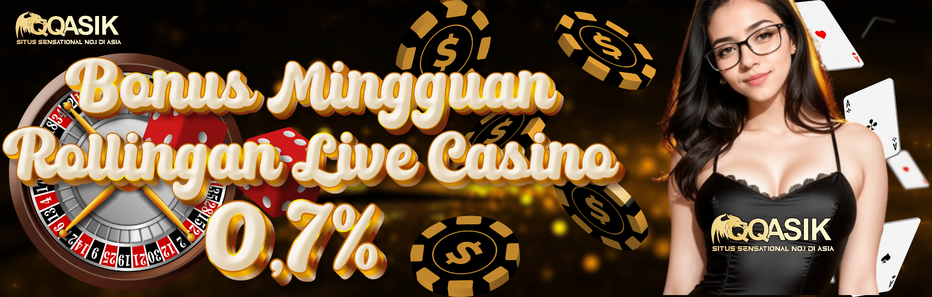 BONUS LIVECASINO 0.7%